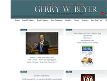 Tablet Screenshot of professorbeyer.com